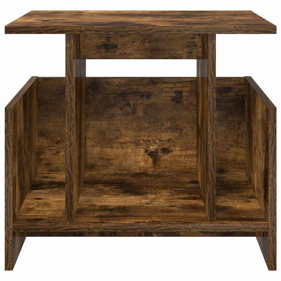 TV-standaard 2 pcs Gerookt eiken 50 x 35 x 45 cm Bewerkt hout