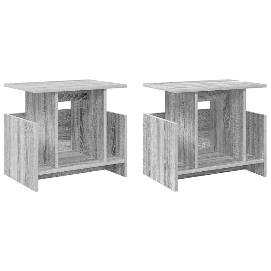 TV-standaard 2 pcs Grijs Sonoma 50 x 35 x 45 cm Bewerkt hout