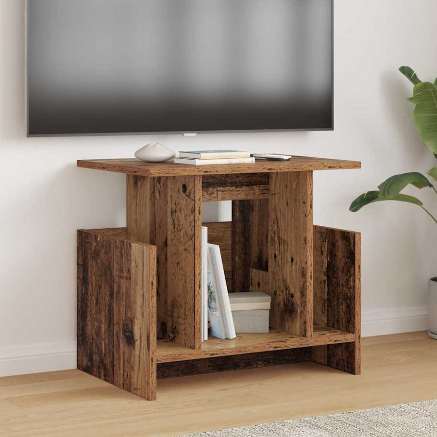 TV-standaard 2 pcs Oudhout 50 x 35 x 45 cm Bewerkt hout