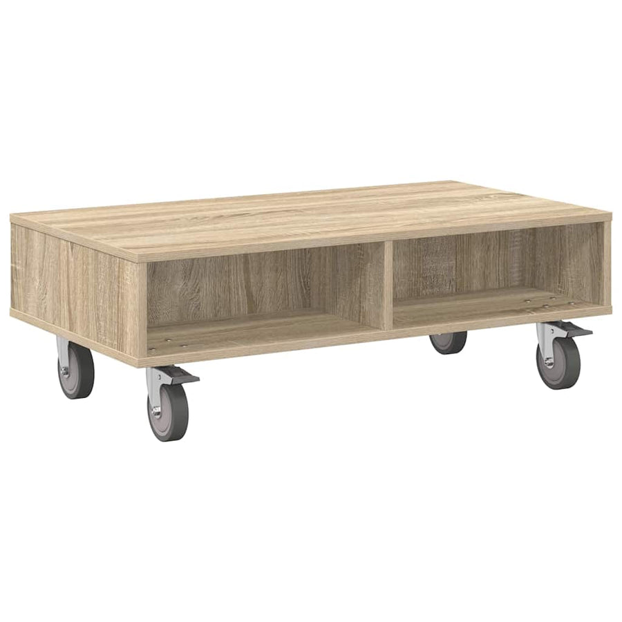 Bijzettafel met wielen Sonoma Eiken 90 x 50 x 30 cm