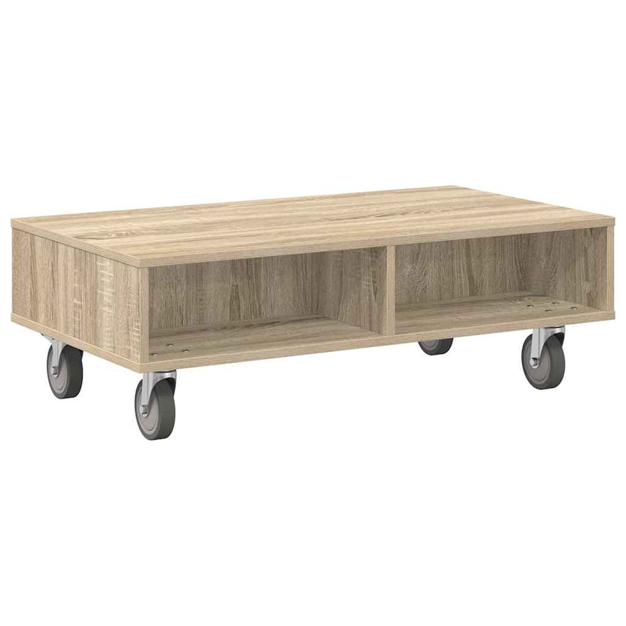 Bijzettafel met wielen Sonoma Eiken 90 x 50 x 30 cm