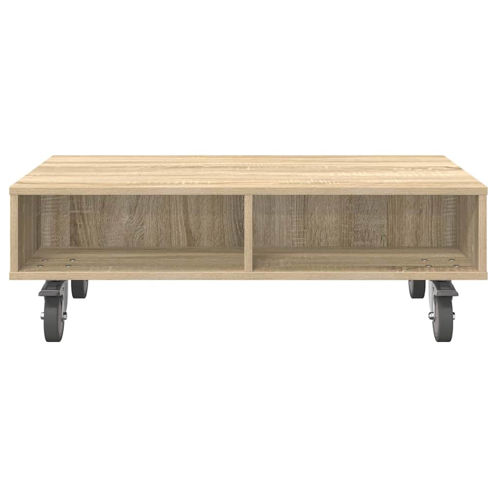 Bijzettafel met wielen Sonoma Eiken 90 x 50 x 30 cm