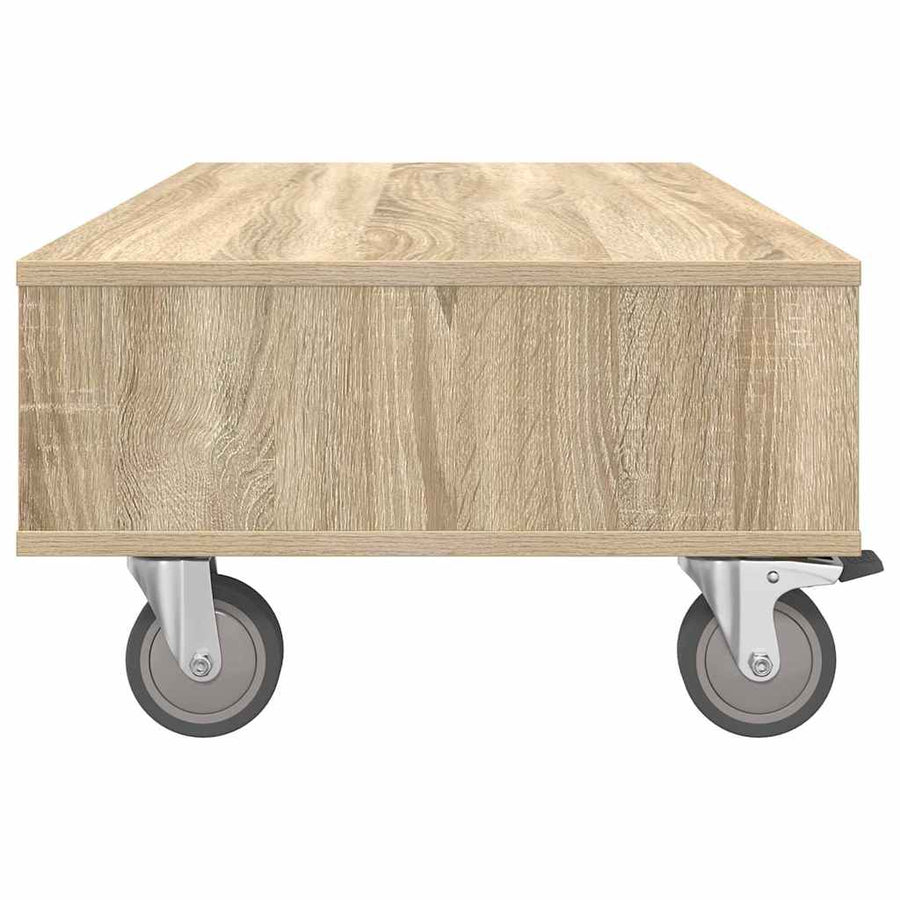 Bijzettafel met wielen Sonoma Eiken 90 x 50 x 30 cm