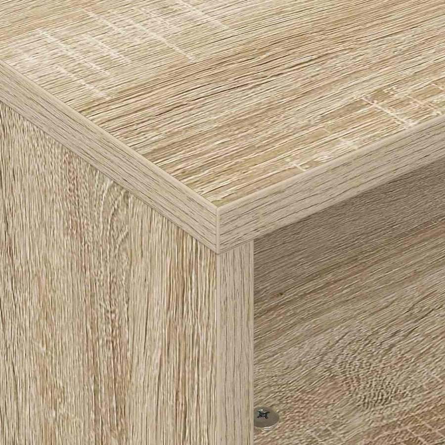 Bijzettafel met wielen Sonoma Eiken 50 x 50 x 30 cm