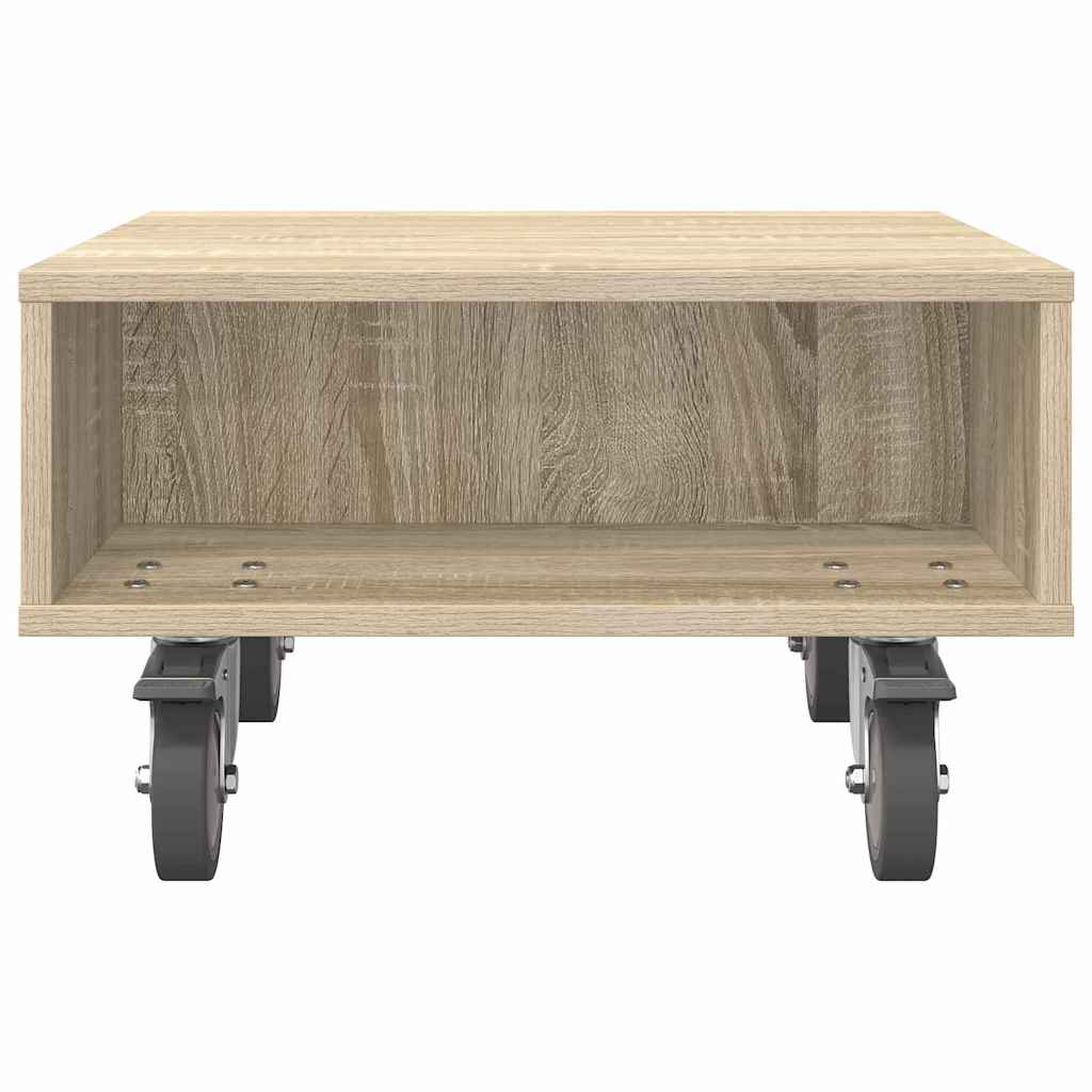 Bijzettafel met wielen Sonoma Eiken 50 x 50 x 30 cm