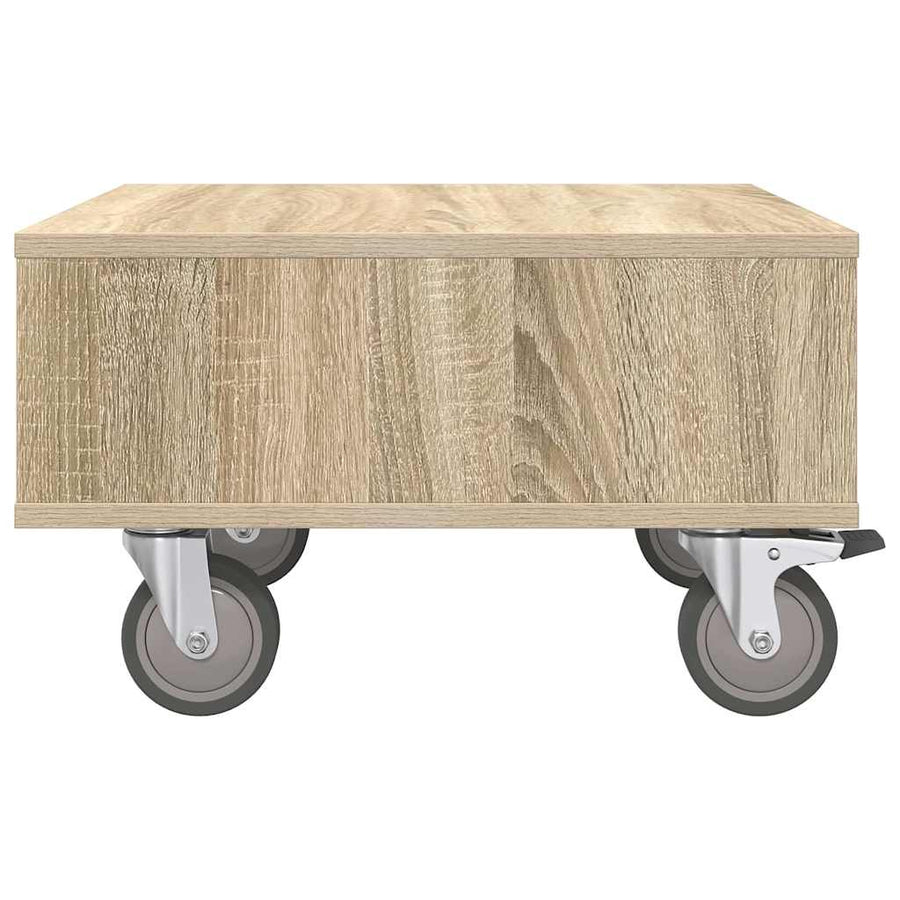 Bijzettafel met wielen Sonoma Eiken 50 x 50 x 30 cm
