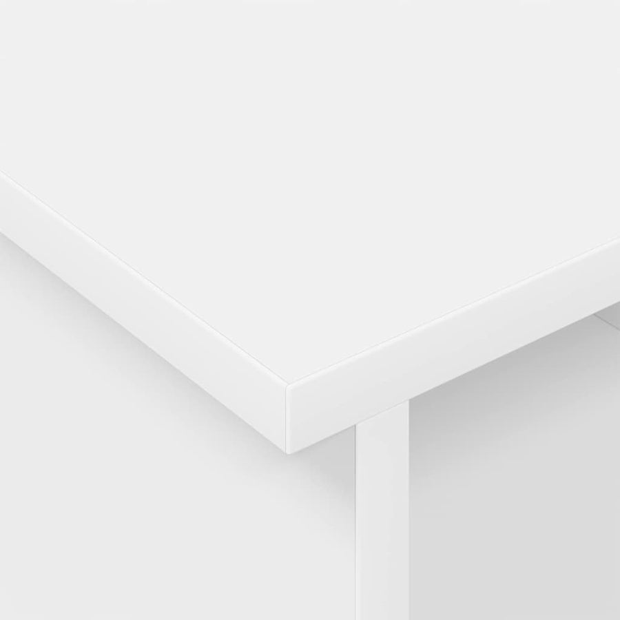 TV-standaard Wit 100 x 35 x 35 cm Bewerkt hout