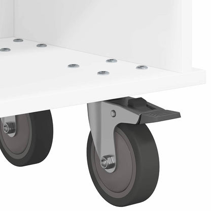 TV-standaard Wit 100 x 35 x 35 cm Bewerkt hout
