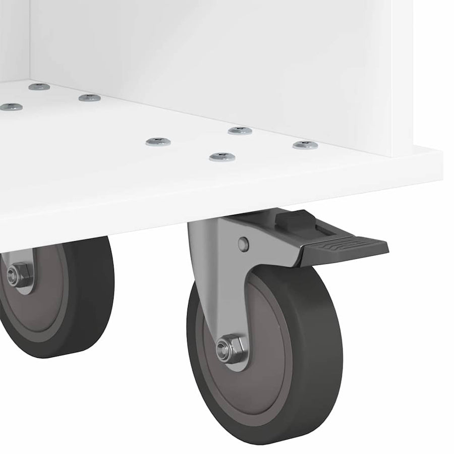 TV-standaard Wit 100 x 35 x 35 cm Bewerkt hout