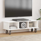 Tv-standaard 100x35x35 cm wit bewerkt hout