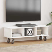Tv-standaard 100x35x35 cm wit bewerkt hout