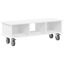 TV-standaard Wit 100 x 35 x 35 cm Bewerkt hout