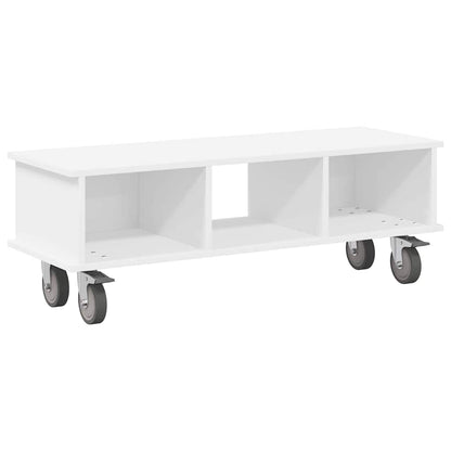 TV-standaard Wit 100 x 35 x 35 cm Bewerkt hout