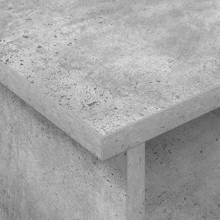 TV-standaard Beton Grijs 100 x 35 x 35 cm Bewerkt hout