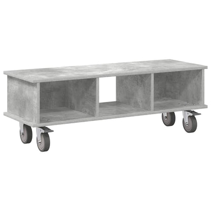 TV-standaard Beton Grijs 100 x 35 x 35 cm Bewerkt hout
