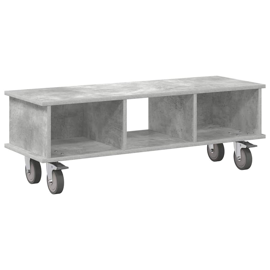 TV-standaard Beton Grijs 100 x 35 x 35 cm Bewerkt hout