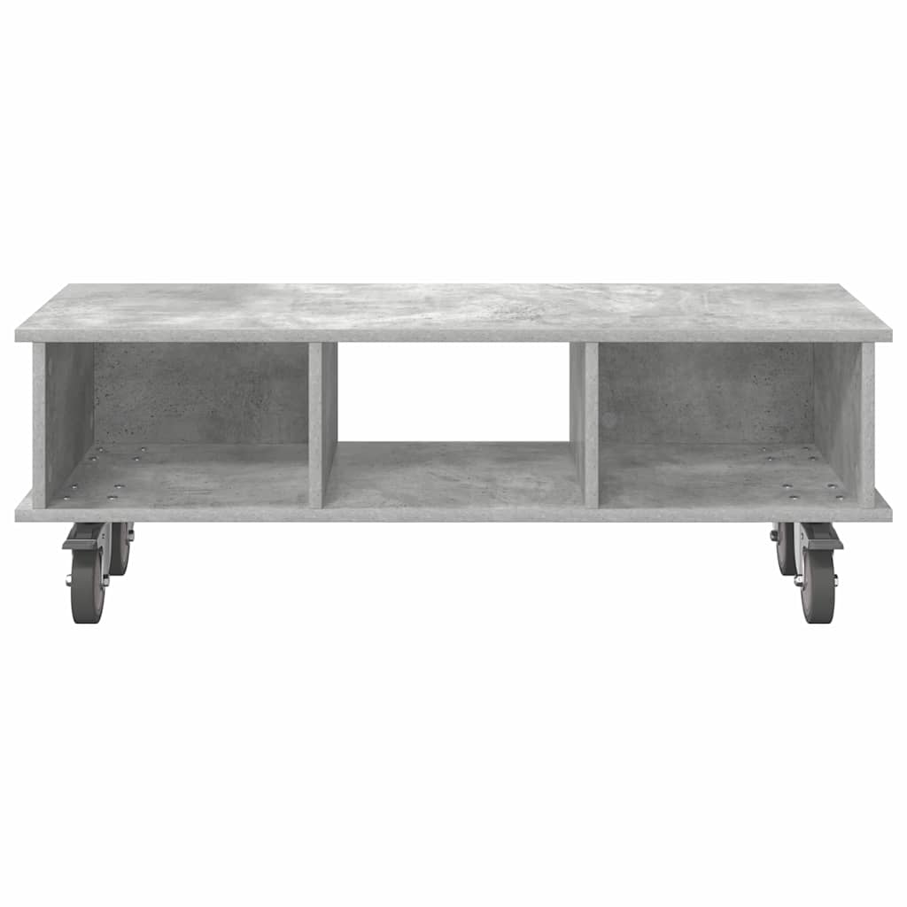 TV-standaard Beton Grijs 100 x 35 x 35 cm Bewerkt hout