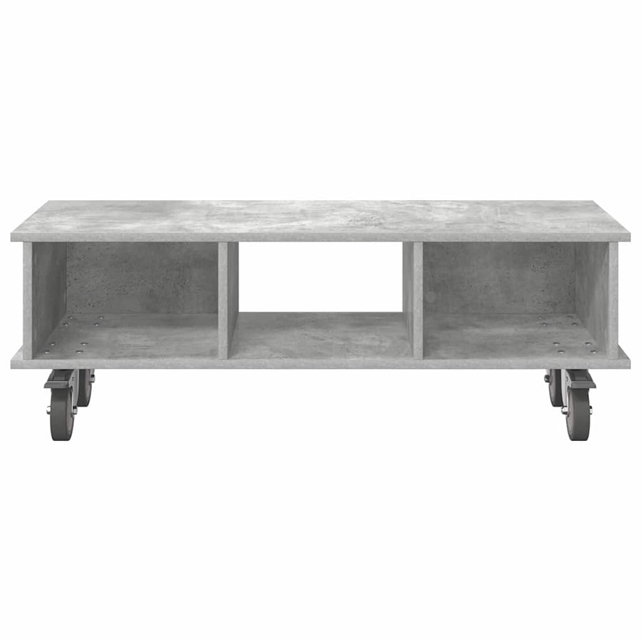 TV-standaard Beton Grijs 100 x 35 x 35 cm Bewerkt hout
