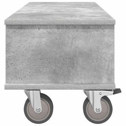 TV-standaard Beton Grijs 100 x 35 x 35 cm Bewerkt hout