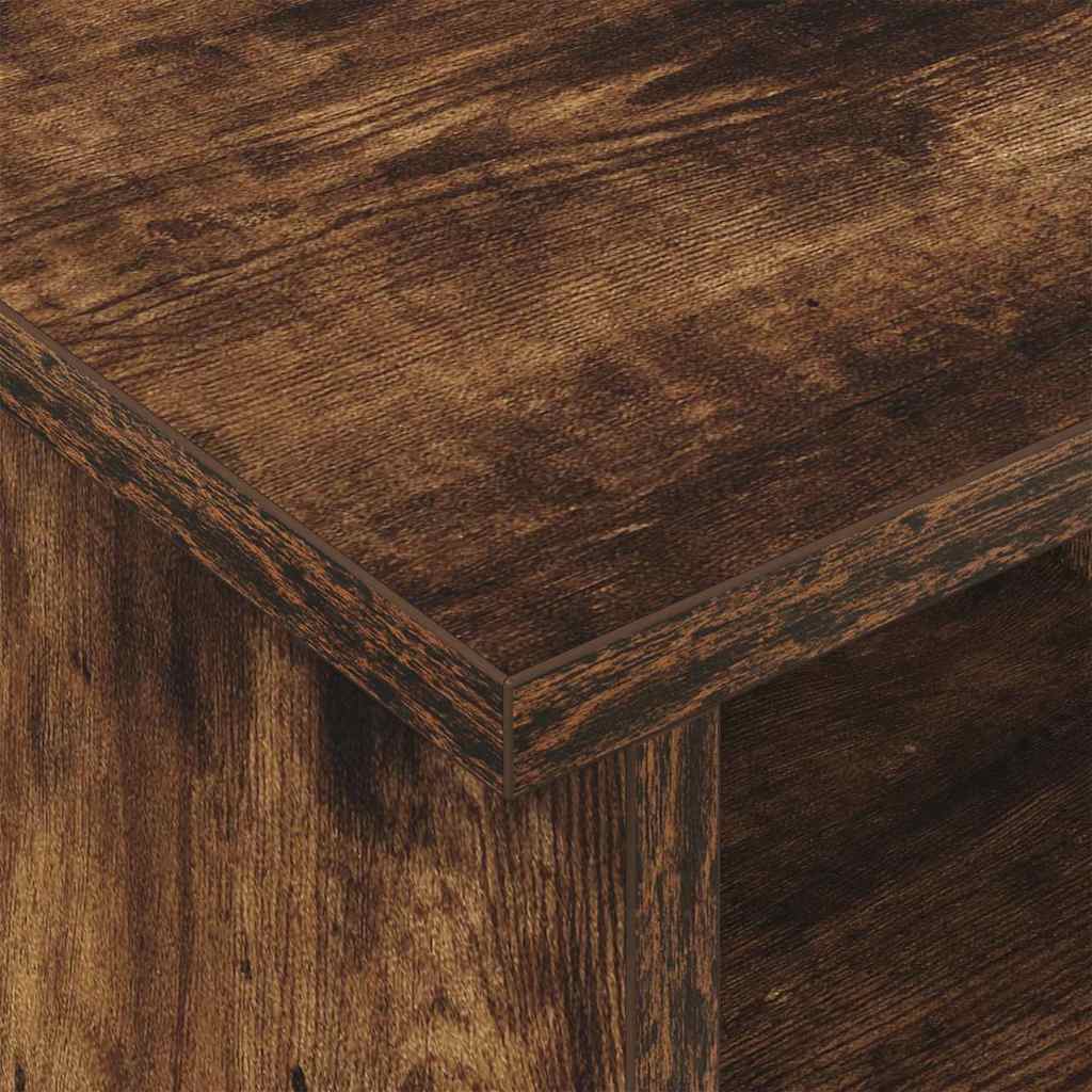TV-standaard Gerookt eiken 100 x 35 x 35 cm Bewerkt hout