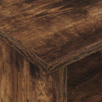 TV-standaard Gerookt eiken 100 x 35 x 35 cm Bewerkt hout