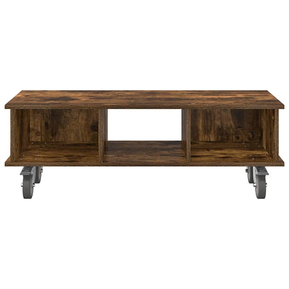 TV-standaard Gerookt eiken 100 x 35 x 35 cm Bewerkt hout