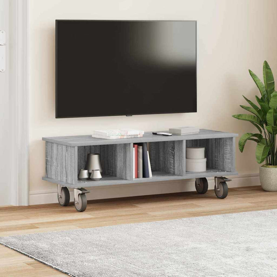 TV-standaard Grijs Sonoma 100 x 35 x 35 cm Bewerkt hout
