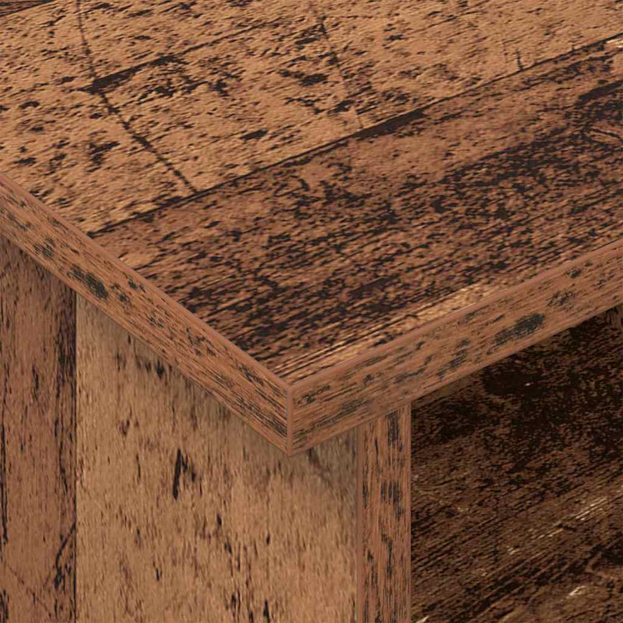 TV-standaard Oudhout 100 x 35 x 35 cm Bewerkt hout