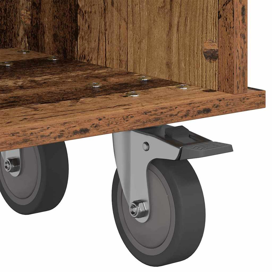 TV-standaard Oudhout 100 x 35 x 35 cm Bewerkt hout