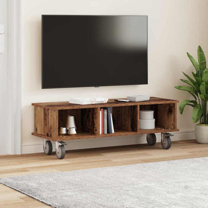 TV-standaard Oudhout 100 x 35 x 35 cm Bewerkt hout
