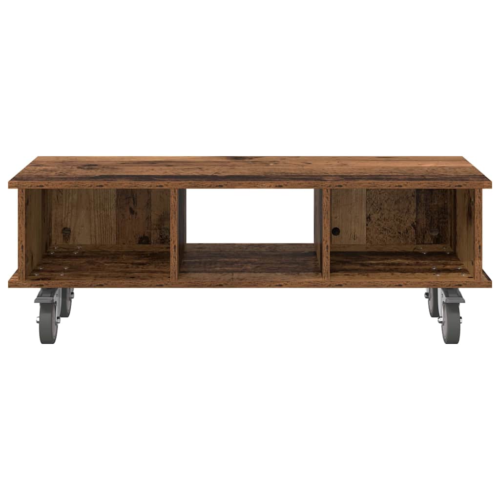TV-standaard Oudhout 100 x 35 x 35 cm Bewerkt hout