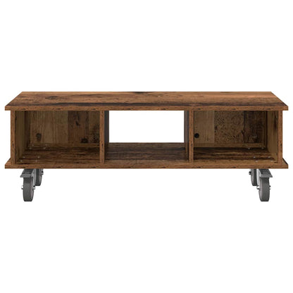 TV-standaard Oudhout 100 x 35 x 35 cm Bewerkt hout