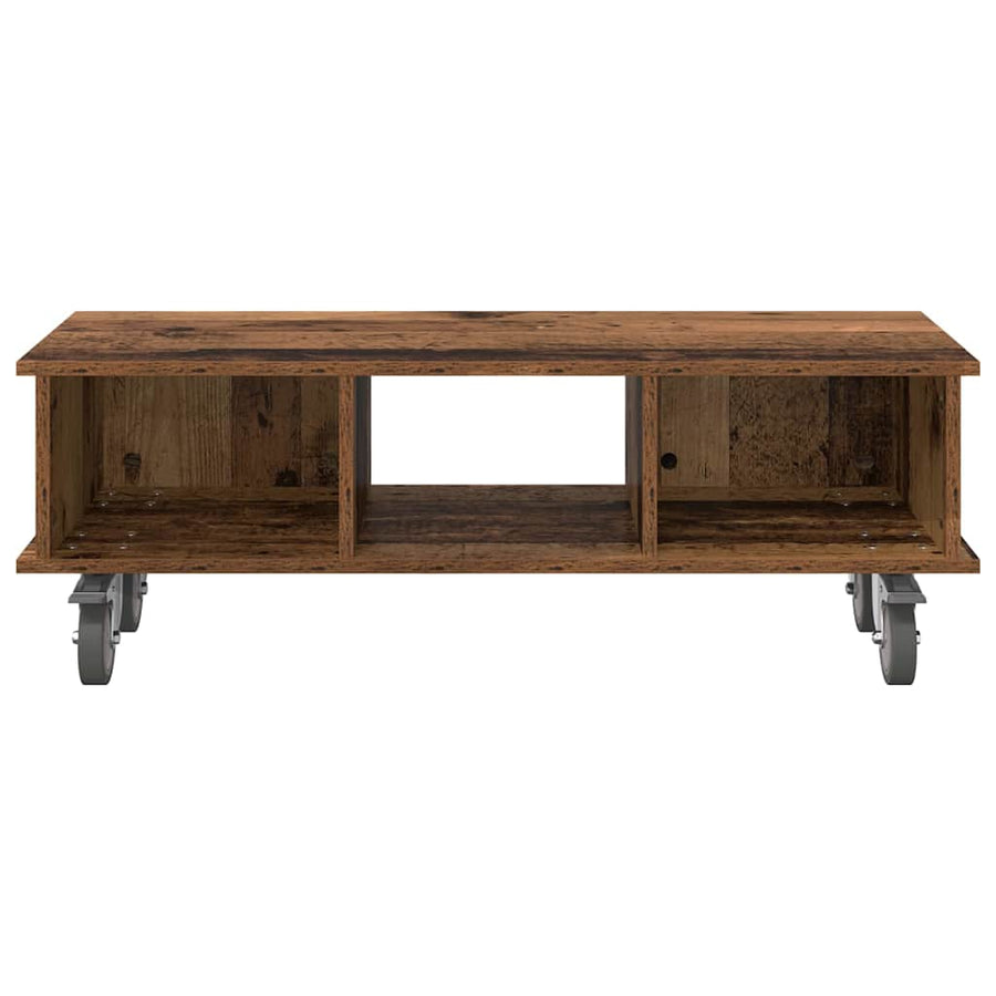 TV-standaard Oudhout 100 x 35 x 35 cm Bewerkt hout