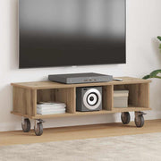 TV-standaard artisan eiken 100x35x35 cm