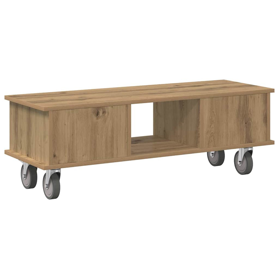 TV-standaard Artisan Eiken 100 x 35 x 35 cm Bewerkt hout