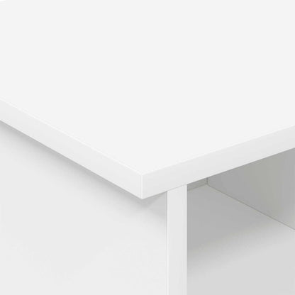 TV-standaard Wit 68,5 x 35 x 35 cm Bewerkt hout