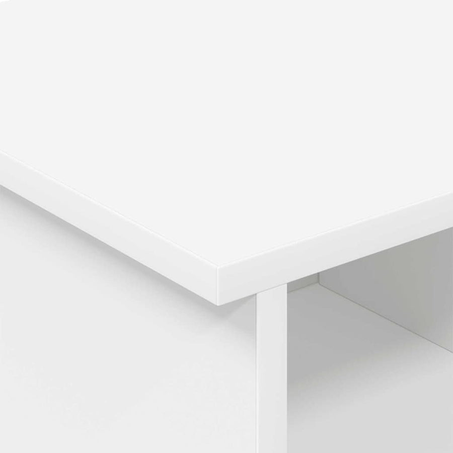 TV-standaard Wit 68,5 x 35 x 35 cm Bewerkt hout