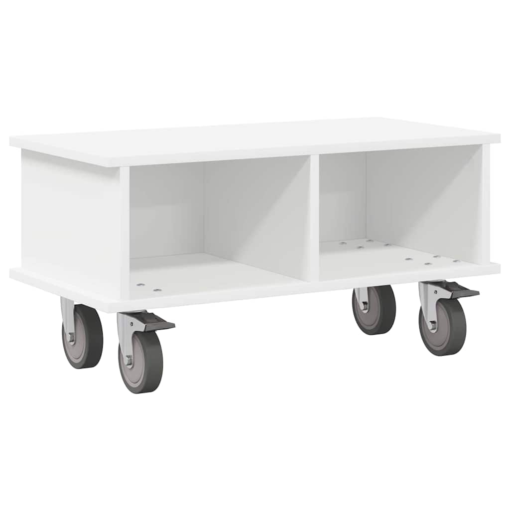 TV-standaard Wit 68,5 x 35 x 35 cm Bewerkt hout