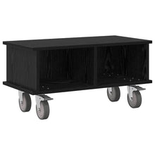TV-standaard Zwart Eiken 68,5 x 35 x 35 cm Bewerkt hout