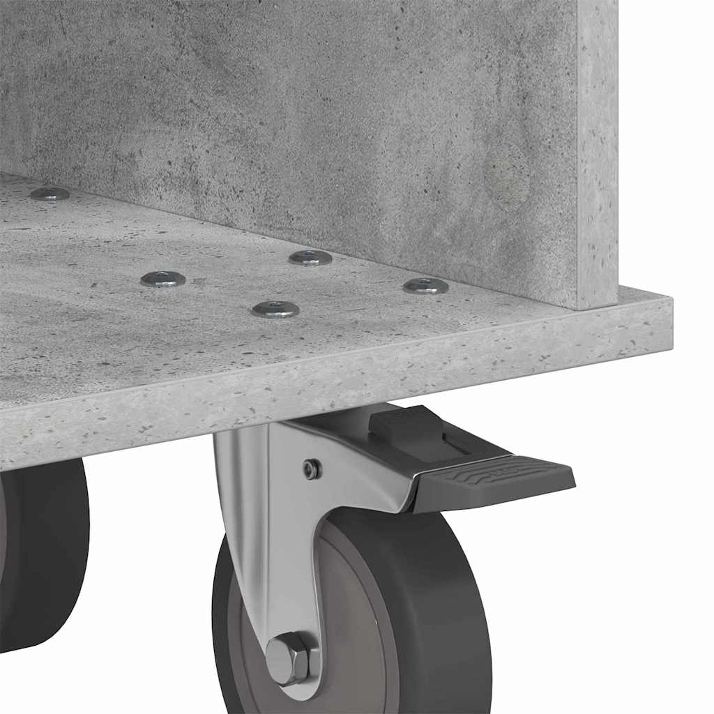 TV-standaard Beton Grijs 68,5 x 35 x 35 cm Bewerkt hout