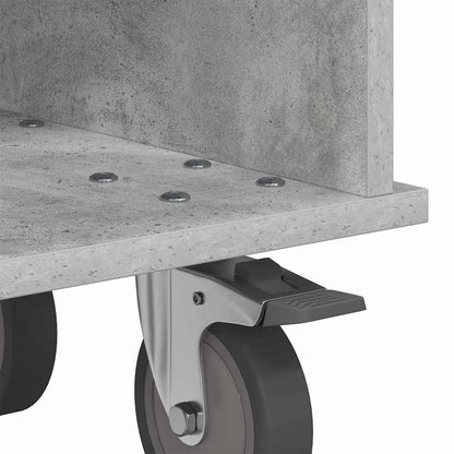 TV-standaard Beton Grijs 68,5 x 35 x 35 cm Bewerkt hout