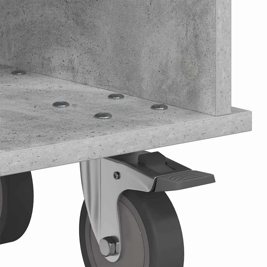 TV-standaard Beton Grijs 68,5 x 35 x 35 cm Bewerkt hout