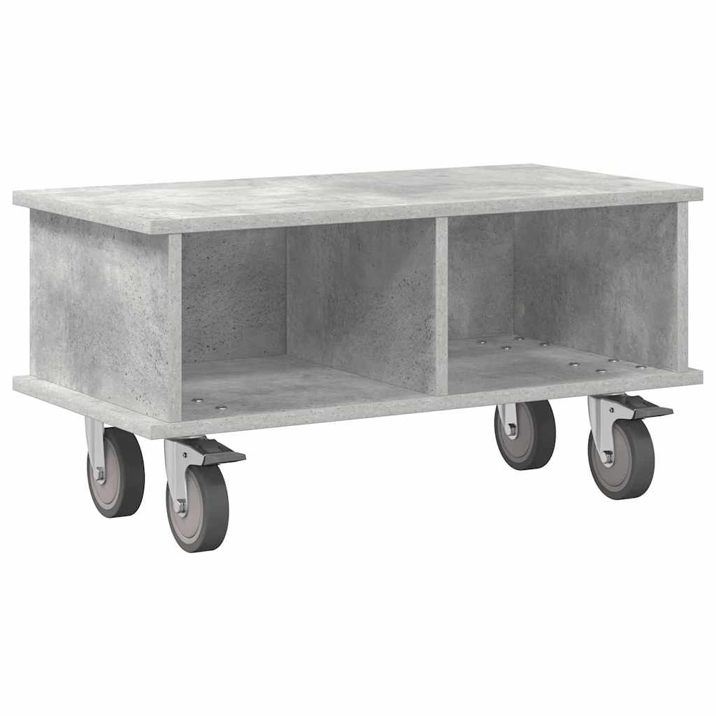 TV-standaard Beton Grijs 68,5 x 35 x 35 cm Bewerkt hout