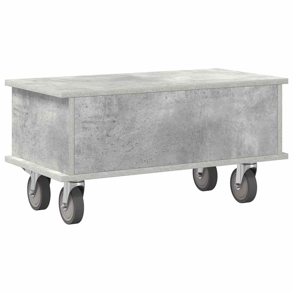 TV-standaard Beton Grijs 68,5 x 35 x 35 cm Bewerkt hout