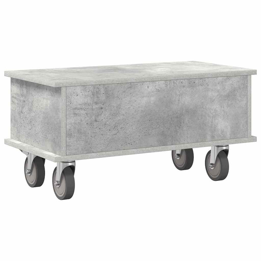TV-standaard Beton Grijs 68,5 x 35 x 35 cm Bewerkt hout