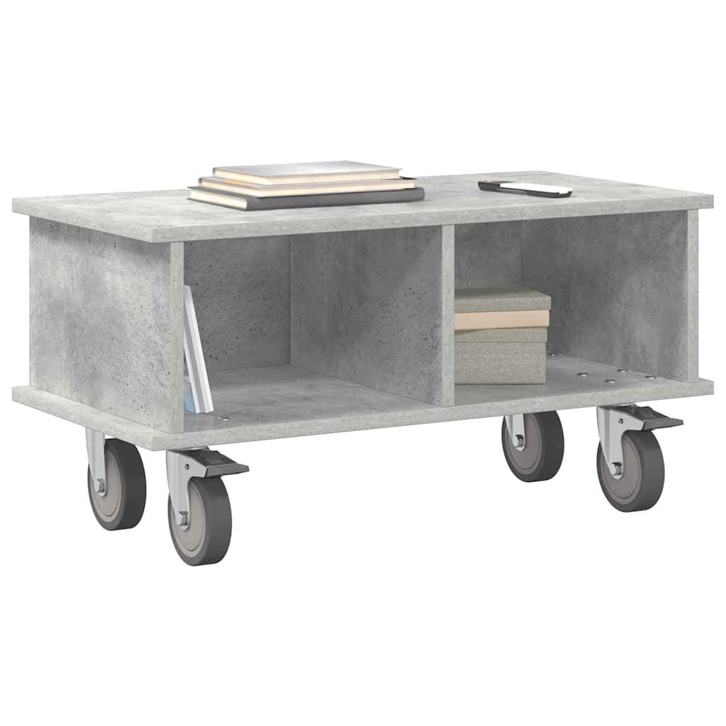TV-standaard Beton Grijs 68,5 x 35 x 35 cm Bewerkt hout