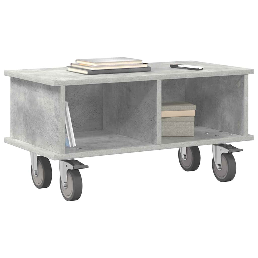 TV-standaard Beton Grijs 68,5 x 35 x 35 cm Bewerkt hout