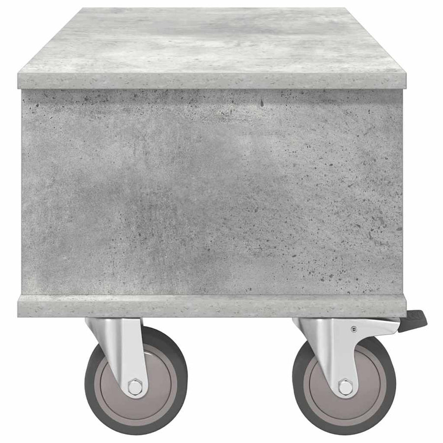 TV-standaard Beton Grijs 68,5 x 35 x 35 cm Bewerkt hout