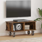 TV-standaard 68,5x35x35 cm gerookt eiken