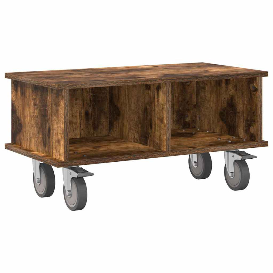 TV-standaard Gerookt eiken 68,5 x 35 x 35 cm Bewerkt hout